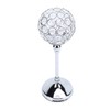 Crystal Candle Holder Ornament Tall Elegant Crystal Silver Candlestick for