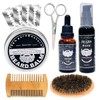 8 pz kit de crecimiento de barba, rodillo derma, bálsamo,