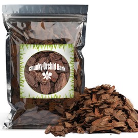 GOTVUGE GOTVUGE Orchid Bark for Plants, Organic Pine Bark for Proper Root Development, 1L Medium (12-18mm)