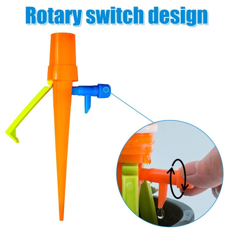 Self Watering Spikes,12 PCS Adjustable Plant Watering Devices Detachable with