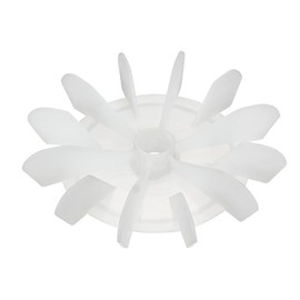 sourcing map 1 x 120 x 15 mm round shaft replacement plastic 12 wheel motor fan shovel