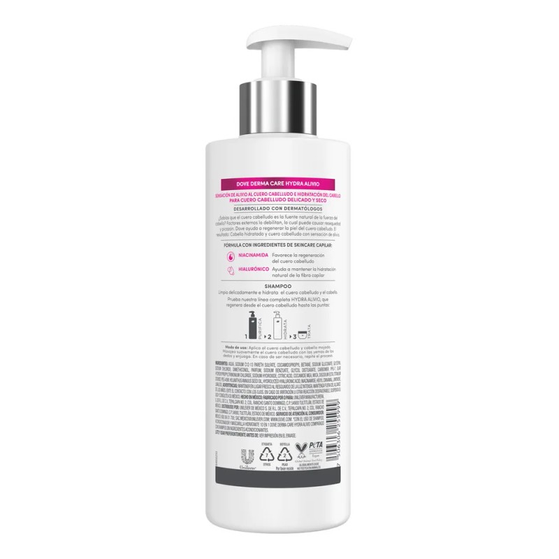 Shampoo Dove Derma Care Hydra Alivio 400 ml