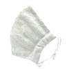 Cluster Decoration, White, Large, Glossy, Lace Cloth Mask, Choose According