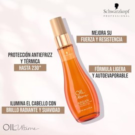 Schwarzkopf Professional - Oil Ultime Aceite de Argán 100 ml, Tratamiento Intensivo Cabello, Nutre, Suaviza y Revitaliza, para Cabello Seco o Dañado, Hidratación Profunda, Aporta Brillo Natural