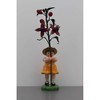 Hubrig Flower Children 17 cm Girl with Fuchsia Ore Mountains