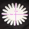 Set of 10 Nail Color Chart (Oval, Clear)