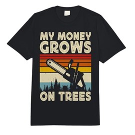 My Money Grows On Trees Arborist Tree Climber Comfort Colors Adult Heavyweight T-Shirt