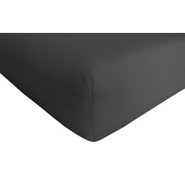 TM MAXX Jersey Fitted Sheet for Baby and Children with Oeko-Tex Standard (Anthracite 041, 140 x 200) Mattress Height up to 30 cm, Fitted Sheet Made of 100% Cotton