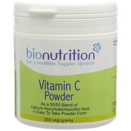 Bio Nutrition Vitamin C Powder (as Calcium Ascorbate / Ascorbic Acid Blend) - Antioxidant vitamin C - 250g powder
