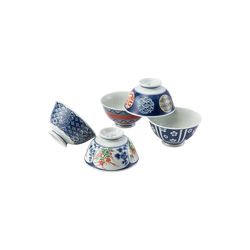 Hasami Ware 20635 Rice Bowl, Approx. 4.7 inches (12 cm),