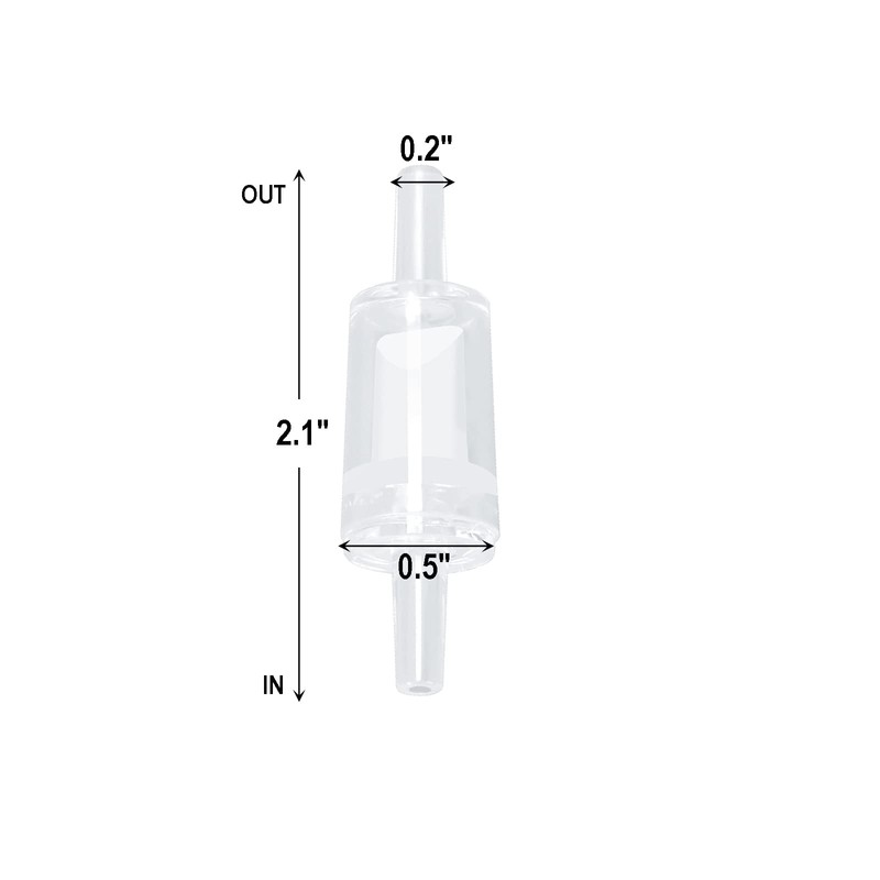AQUANEAT Aquarium Check Valve, One Way Non Return Valve for