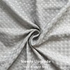 MIYE Pleated Waffle Weave Bed Skirt, Tailored Dust Ruffle 12