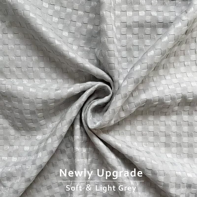 MIYE Pleated Waffle Weave Bed Skirt, Tailored Dust Ruffle 12