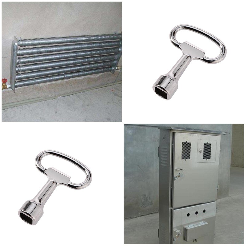 eMagTech 5pcs Electrical Cabinet Key Zinc Alloy Square Socket Utility
