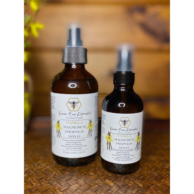 Queen Bee Remedies LLC Magnesium Spray Lavender, Vanilla, Unscented 4oz