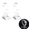 REKUA Set of 2 Oval Clear Acrylic Watch Stand Holders