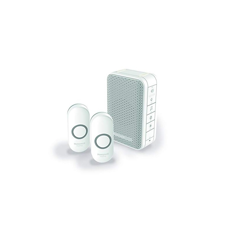 Honeywell DC313NFB 3 Series Portable Doorbell with Two Pushes -