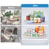 FIRJOY Lazy Susan Turntable for Refrigerator, Square Turntable Organizer for