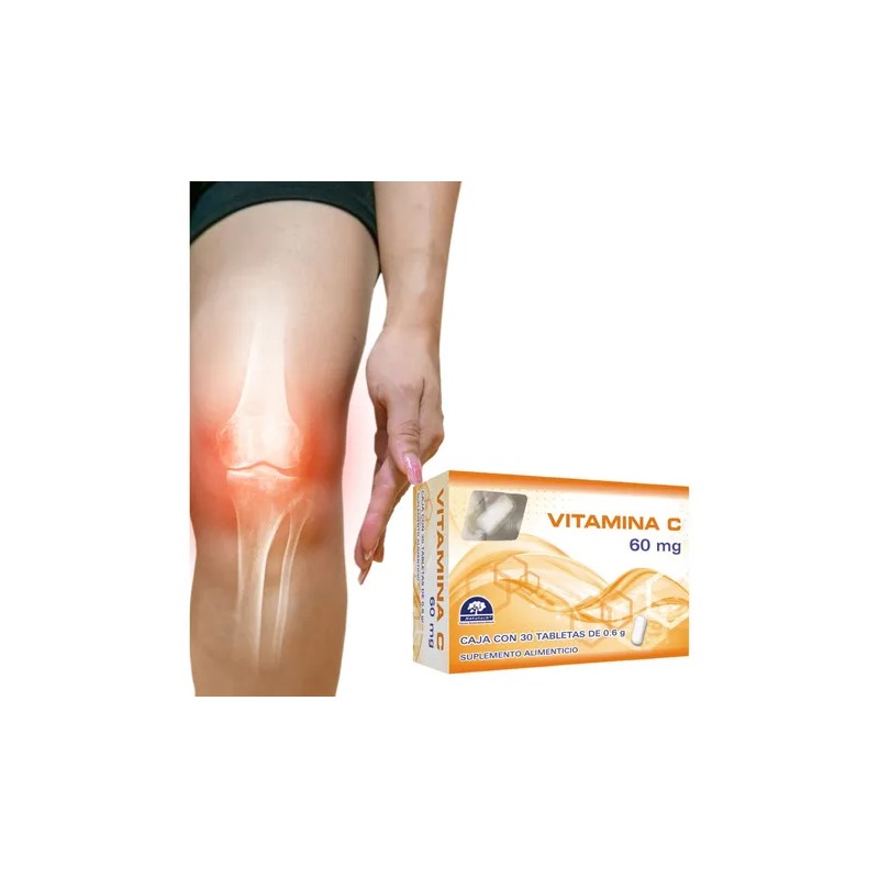 Vitamina C Caja Con 30 Tabletas 60 Mg Natutech