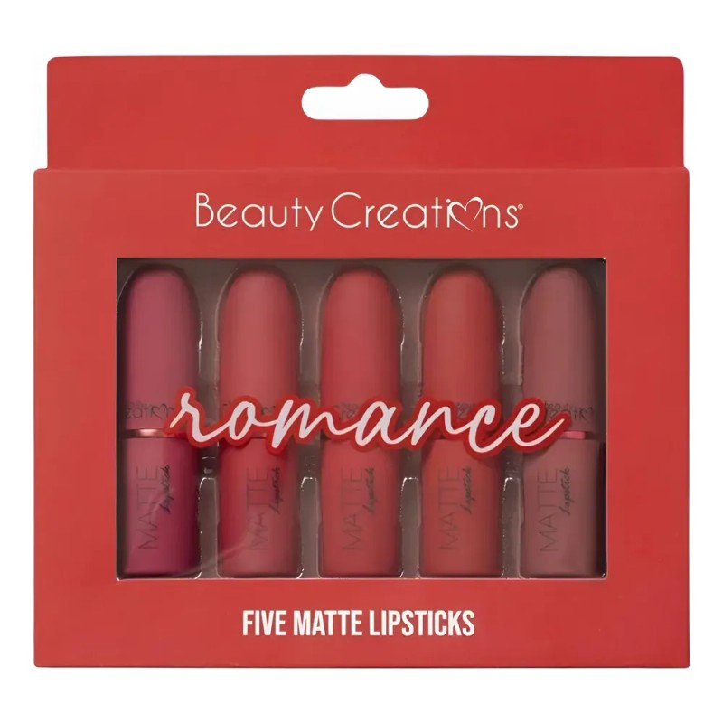 Beauty Creations - Set 5 Labiales Mate Alta Pigmentación