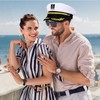 Yacht Captain Hat Sailor Ship Cap Scarf Sunglasses Sailor Hat