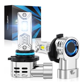 Marsauto Fog Bulbs for Off-Road Use, HB3 34000LM Powersports Bulbs with Cooling Fan, Plug-N-Play, Pack of 2