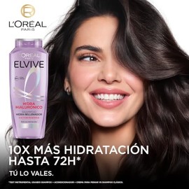 L'Oréal Paris Shampoo Hidra Hialurónico Elvive 370 ml