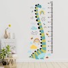 ZARROUEA Height Meter Wall Sticker, Stylish, Trees, Leaves, Animals, Cute,