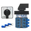 KEYMOO 20A Rotary Changeover Switch, 2-Way 3NO 3NC 660V 3
