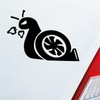 Hellweg Druckerei Turbo Snail Snail Race Car Sticker Rear Window