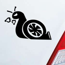 Hellweg Druckerei Turbo Snail Snail Race Car Sticker Rear Window Sticker