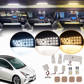 Prius 30 Series LED Room Lamp Set, Dedicated Design, 3 Colors, 15 Levels of Light Adjustment Function, Toyota Prius ZVW30 Car Light, Explosive Light, Indoor Light, LED Room Light, Custom Parts, Easy