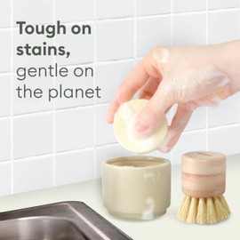 Vove Natural Dish Soap Bar | Bergamot & Grapefruit Essential Oils | Zero Waste Dishwashing Blocks | Plastic-Free Kitchen Soap cold pressed | Plant-Based & Eco-Friendly | Single bar (3.5 oz)