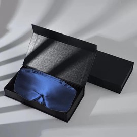 LAYZ Mulberry Silk Sleep Mask, Adjustable Strap, Blackout Eye Cover for Men and Women