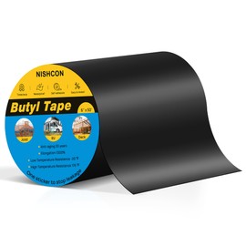 NISHCON Butyl Sealant Tape 2" x 50', Deck Joist Tape for Decking, Waterproof and Anti-Corrosion for Extend Deck Life, 10 Rolls
