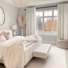 Topfinel Linen Blackout Curtains 96 Inch Long, Boho Farmhouse Ivory