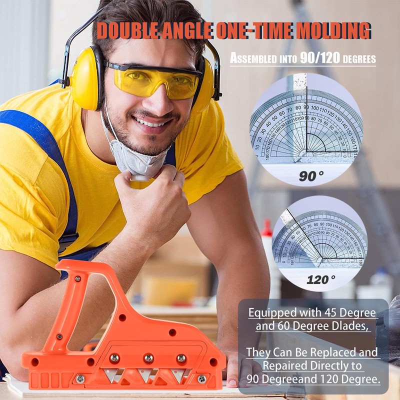 Drywall Cutting Tool, Plasterboard Angle Fast Cutter, Precise 45 60