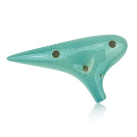 OcarinaWind® 12 Hole Ocarina Exquisite Craft of Blue Ice-crack Alto C,Highly Recommend by Shop Owner Music Instrument Gift Idea