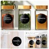 Kuocodall 245 Spice Jar Labels - Round Preprinted Minimalist Waterproof