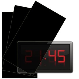 LED Light Blocking Stickers, mmcrz LED Light Blackout Sticker Light Dimming Stickers, LED Filters Dimming Sheets for Routers, TV LED Covers Blackout (Black-3 Sheet 50% dim)