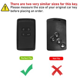 Altsbaos Compatible with Renault 4 Buttons Zoe/Clio/Arcan/Arkana/Laguna/Twingo/Koleos 2/Kangoo/Captur 2/Espace Zinc Alloy Car Key Case with Keychain