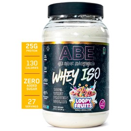 All Black Everything Whey Protein Isolate Powder | Whey Protein Isolate | 25g Protein | Low Carbs & Low Sugar | Workout Supplement for Men & Women | Loopy Fruits | 27 Servings