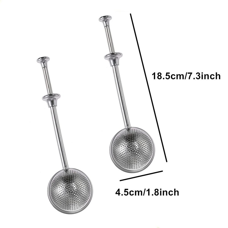 Beetoo Stainless Steel Powdered Sugar Shaker Duster, 2PCS Powdered Sugar