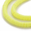 Handmade Polymer Clay Heishi Beads 6mm x 1mm ? Yellow