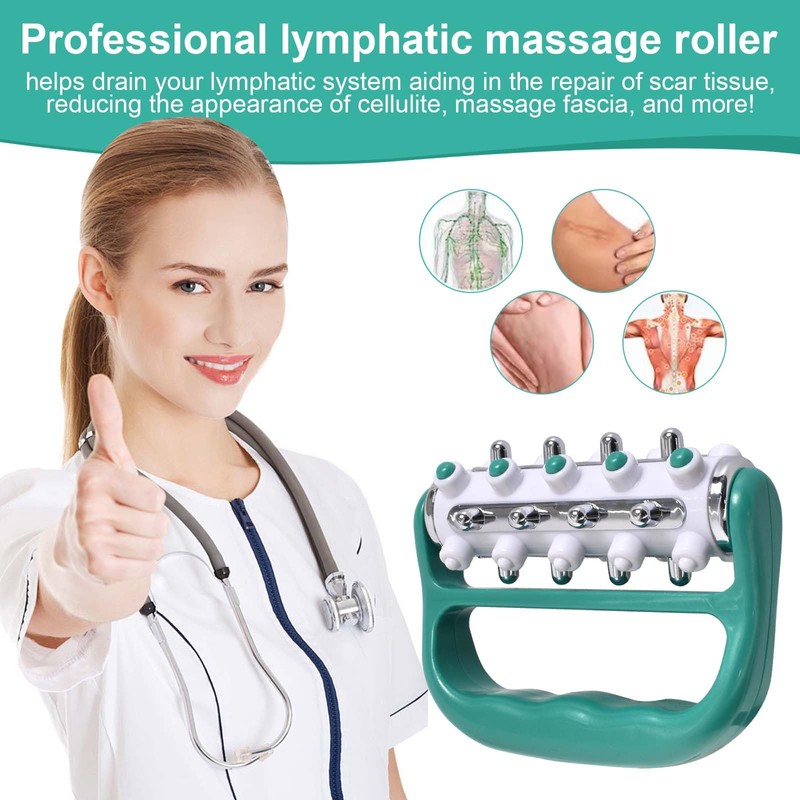 Cozlow Lymphatic Drainage Massager and Scar Tissue Massager, Great Handy