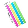 RTRTGS Pack of 4 30 cm Plastic Ruler, Colourful Transparent