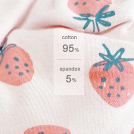 FUYAO Baby Kids Cotton Hat and Tube Scarf Set Children Toddler Spring Autumn Winter Warm Beanie Cap Scarves for Boys and Girls (Pink Strawberry, 3-6 Years)