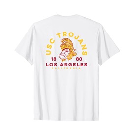 USC Trojans Tommy Sketch Gold Cardinal White Ground T-Shirt