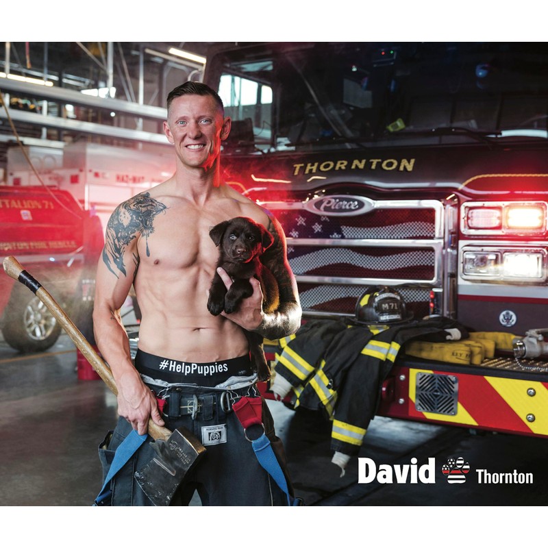 2026 Fire Rescue Dogs Calendar | Sexy Firefighter Calendar with
