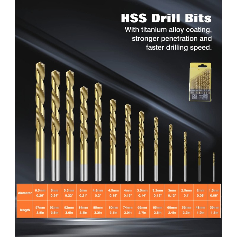 Housolution Hand Drill - 3/8" (10mm) Capacity Hand Drill with